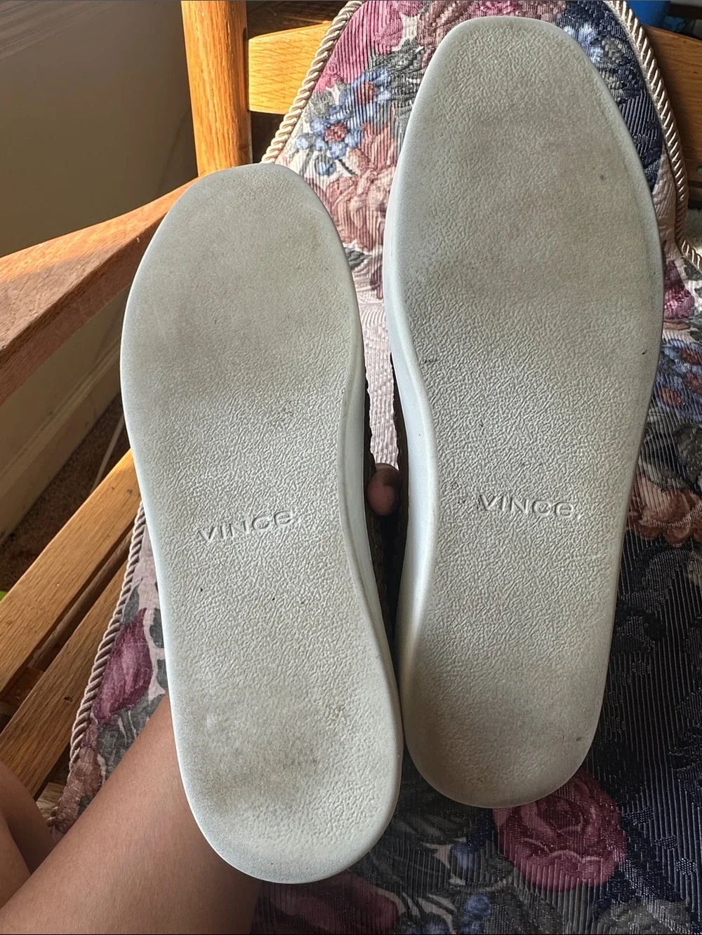 Vince Stafford Woven Leather Platform Slip-On Sneaker Sz 7